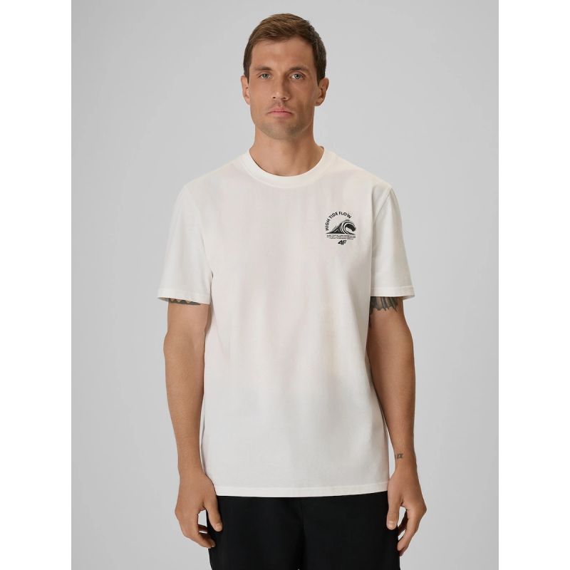 4F Men's relaxed T-shirt with print póló 4FRSS26TTSHM4296-11S