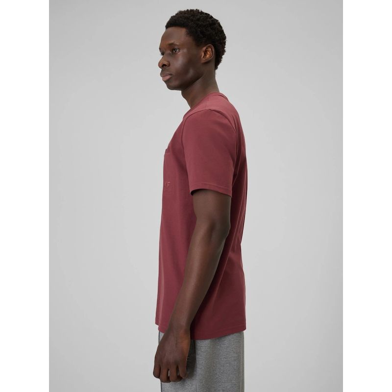 4F Men's regular plain T-shirt póló