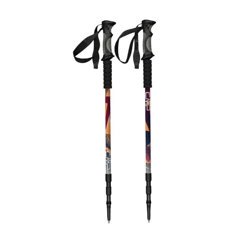 CMP Bern Trekking Poles Black and Orange C905