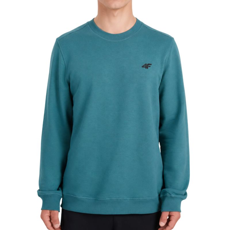 4F Men's sweatshirt M2134 sea 46S zöld kapucnis pulóver 4FWSS26TSWSM213446S
