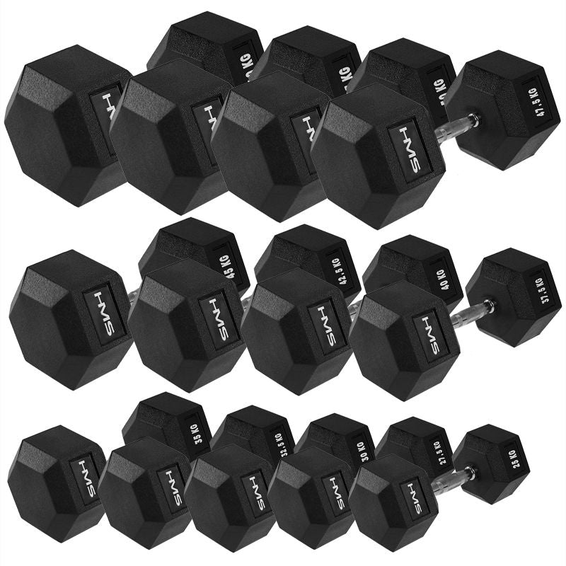 HMS HEX PRO 45 KG dumbbell fekete póló 17-66-129