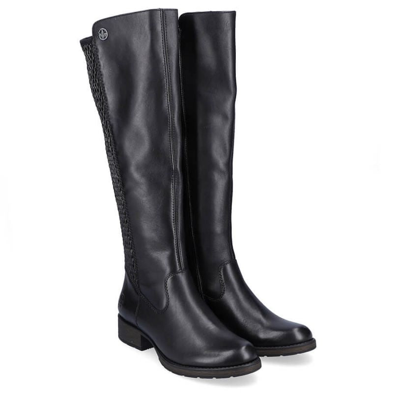 Inny Rieker W Z9591-00 black leather boots Túracipő