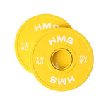 HMS Olympic Bumper Plate 2x1.5kg Yellow sárga póló 17-61-109