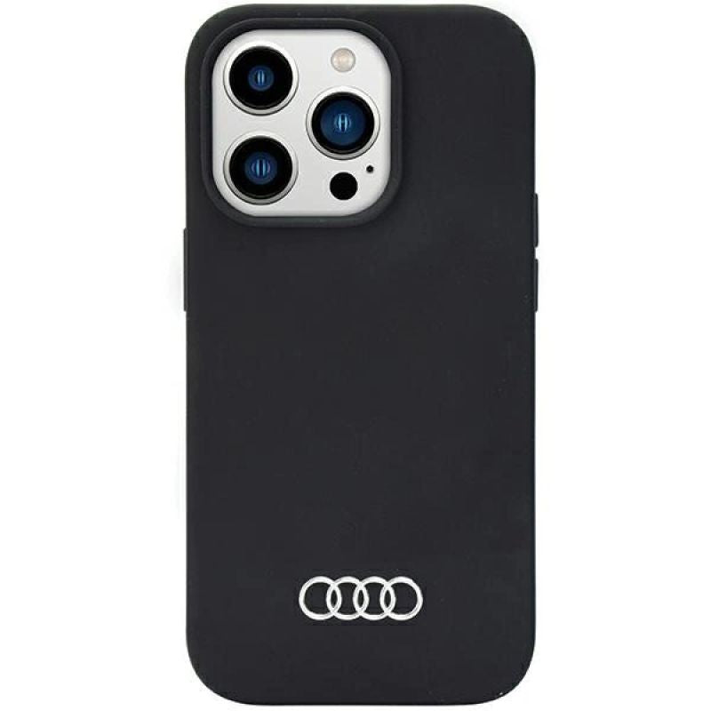 Audi Silicone Case iPhone 14 Pro Max 6.7" /black hardcase AU-LSRIP14PM-Q3/D1-BK fekete phones and accessories