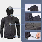 Rockbros Rain Breathable Windproof - Black xxxxl dzseki