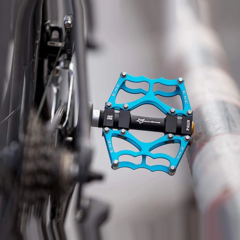 Rockbros bicycle pedal set - blue niebieski sets