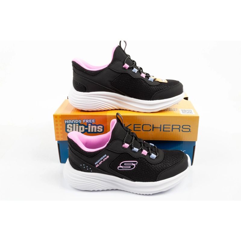 Skechers Bounder Pro Slip-Ins Kids' Sports fekete utcai cipő 303690L/BLK