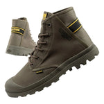 Palladium Men's Pampa Hi Dare II High Top Sneakers Olive fekete utcai cipő