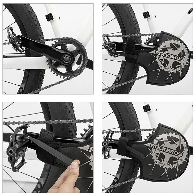 Rockbros D76 Crankset Transport Cover - Black and Gray