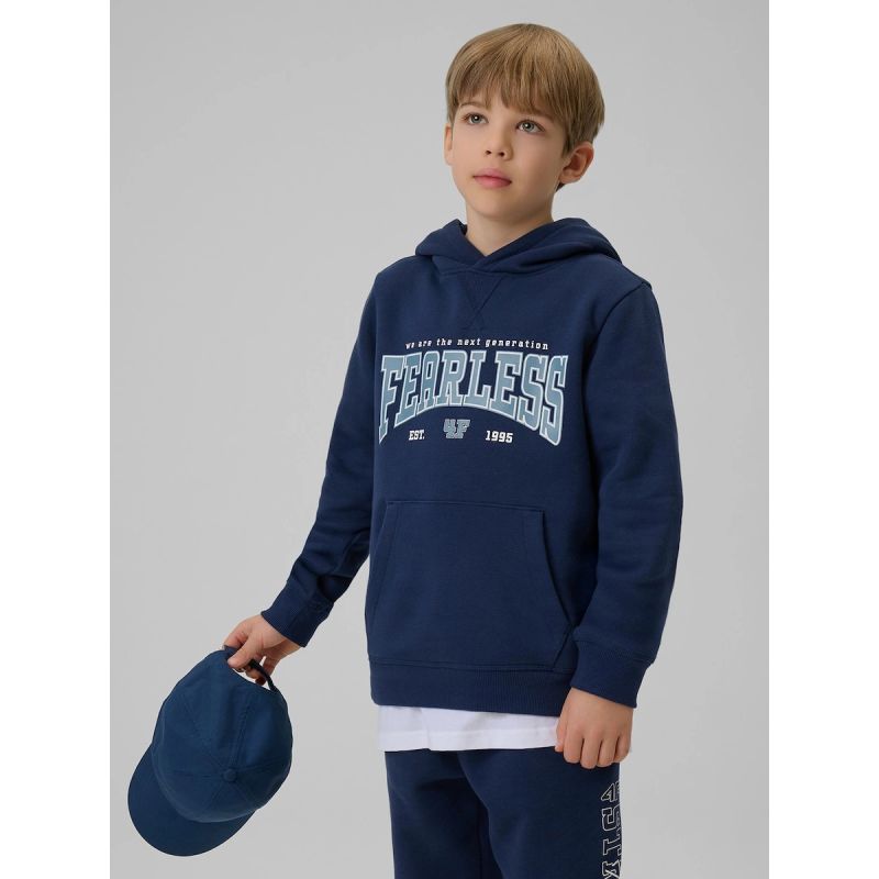 Boy's regular hooded sweatshirt 4F