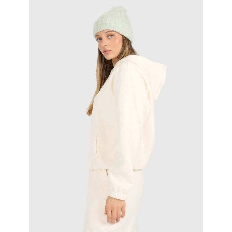 4FWarm loose fleece with hood for women 4F4FRAW25TFLEF451-11S kapucnis pulóver
