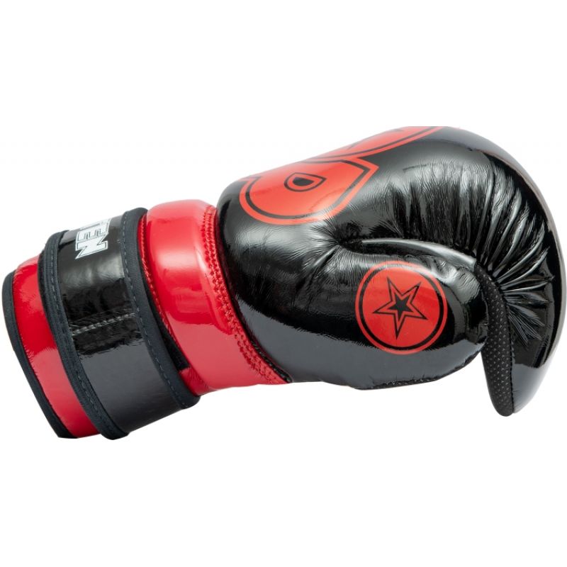 TOP TEN ROTT "GLOSSY BLOCK" Open Gloves jasnoniebieski+xs kesztyű