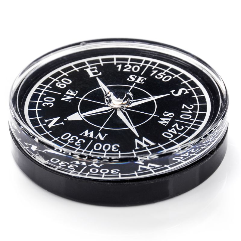Meteor round compass 50 mm uniw compasses, tourist equipment