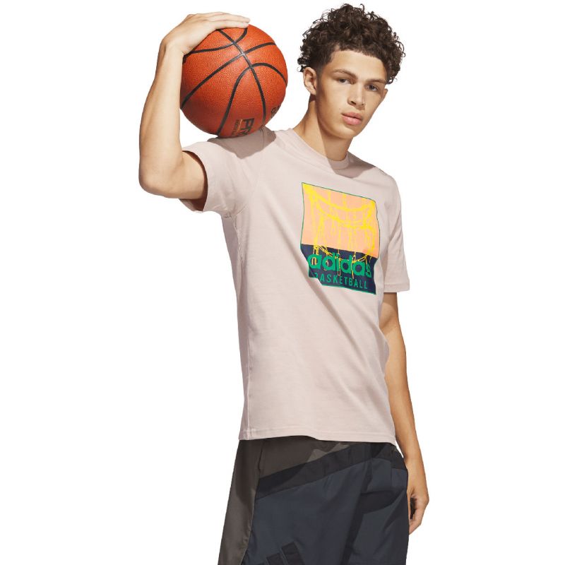 adidas Chain Net Basketball Graphic Tee M IC1863 Póló