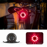 Rockbros Q1 Rear Bike Light 7 Color LED + USB-C - USB-A Cable - Black fekete lights, tourist equipment