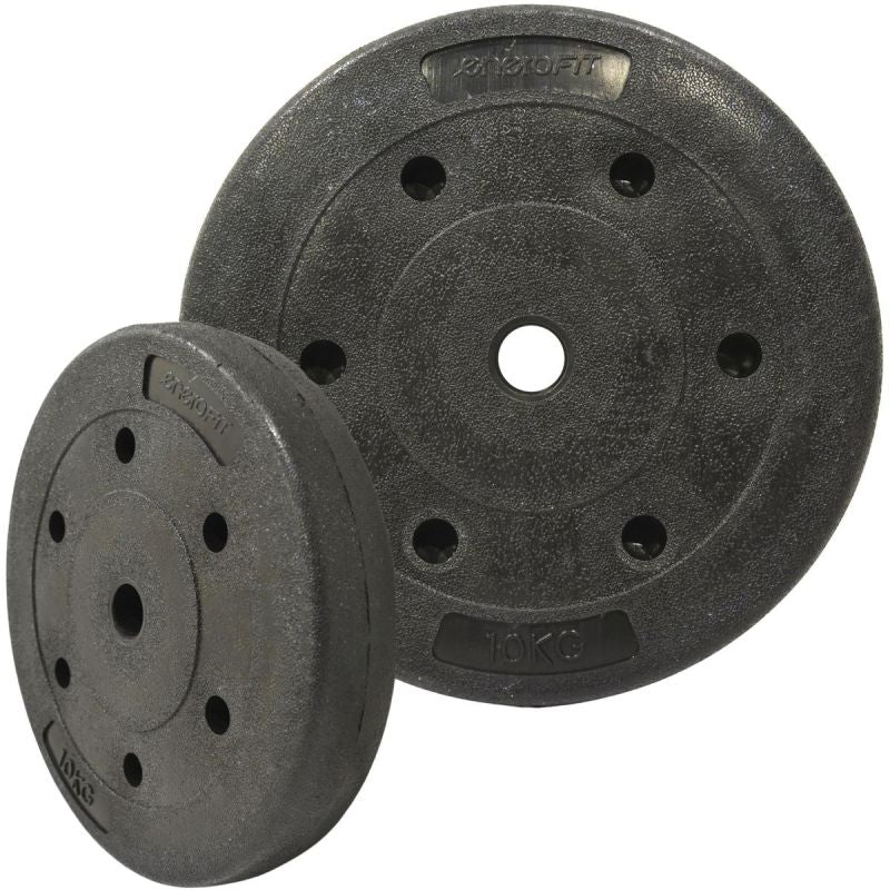 Enero Concrete Load 10 Kg Fit ø29mm fekete weight, strength training equipment, training equipment