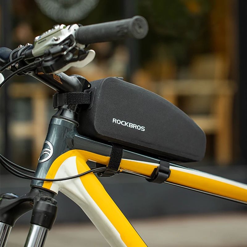 Rockbros AS-019 bicycle frame waterproof - black 1.5 l táska
