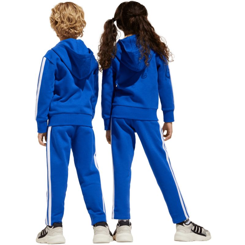 adidas Seasonal Essentials Tiberio 3-Stripes Fleece Tracksuit for Kids Blue JC7488 General