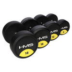 HMS Rubber-coated dumbbell 22.5kg HG PRO súlyzó 17-66-160
