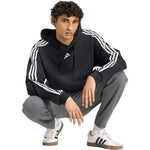 Adidas Men's Essentials 3-Stripes French Terry Hoodie Black fekete kapucnis pulóver KY6605