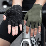 Rockbros Breathable Short Finger Cycling Gloves Size: XL - Green zielony \ xl kesztyű
