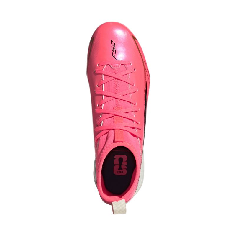 Adidas F50 Hyperfast League Mid FG Kids Soccer Pink rózsaszín cipő