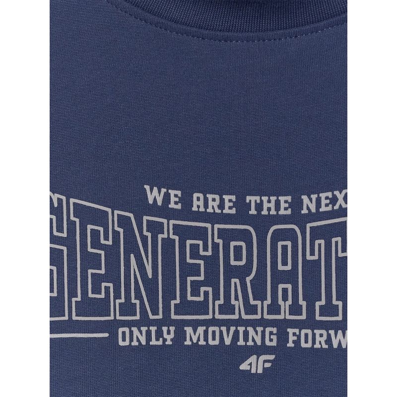 Loose longsleeve with print for boys 4F