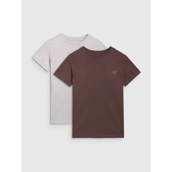4f Regular plain T-shirt (SET OF 2) for children 4FJRAW25TTSHU3157-90S Ruházat