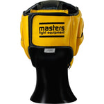 MASTERS FIGHT EQUIPMENT KSS-4B-WIN leather boxing helmet védőfelszerelés 02505-M