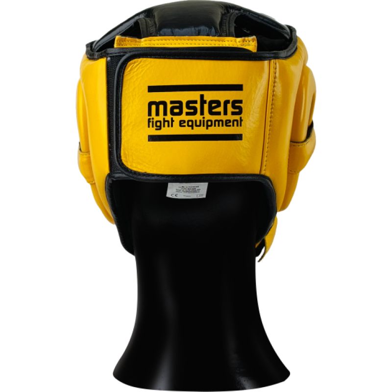 MASTERS FIGHT EQUIPMENT KSS-4B-WIN leather boxing helmet védőfelszerelés 02505-M