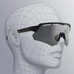 Rockbros Polarized Cycling Glasses with UV Protection and Corrective Insert - Gray szürke glasses, training equipment