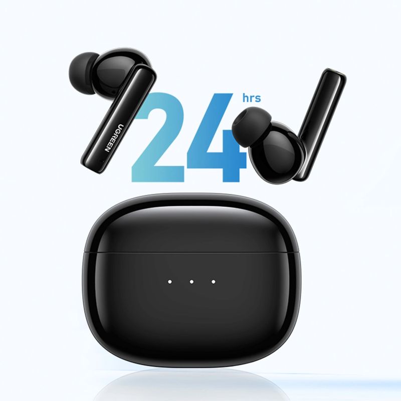 head Ugreen HiTune T3 Active WS106 Wireless Bluetooth 5.2 TWS ANC Headphones - White biały computers and accessories