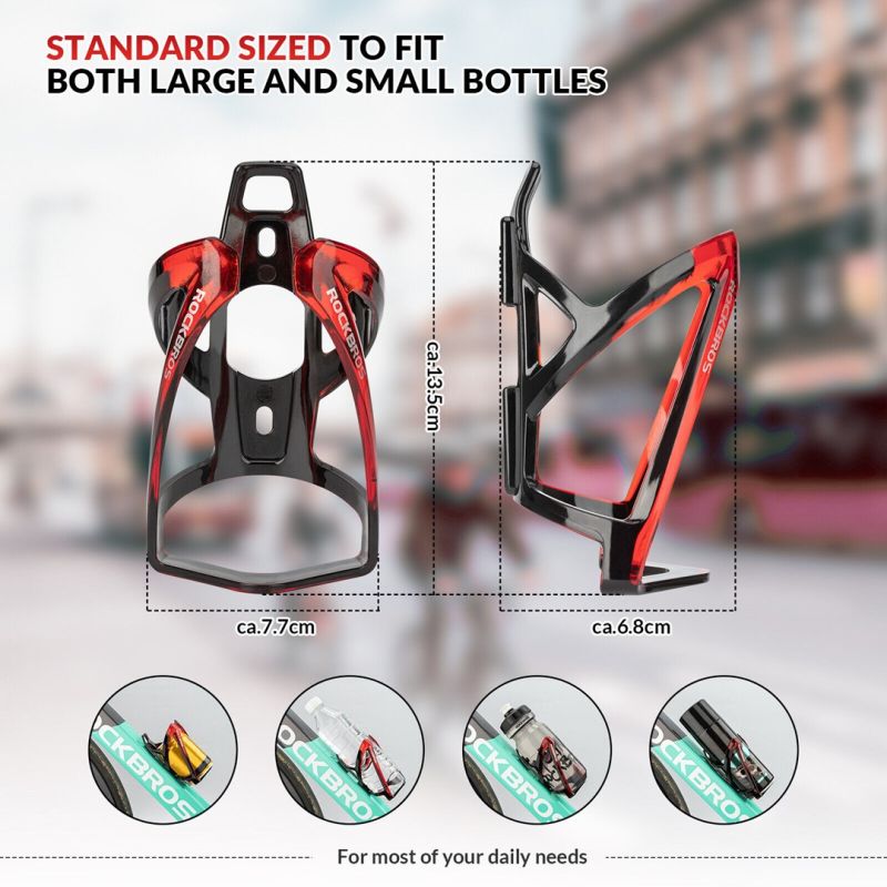 Rockbros bottle cage model FK338 black fekete water bottles, training equipment