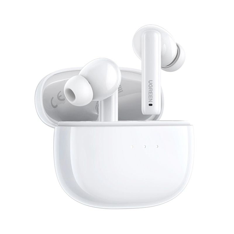 head Ugreen HiTune T3 Active WS106 Wireless Bluetooth 5.2 TWS ANC Headphones - White biały computers and accessories