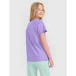 Girls' regular printed T-shirt 4F 4FJWSS25TTSHF2176-51S póló