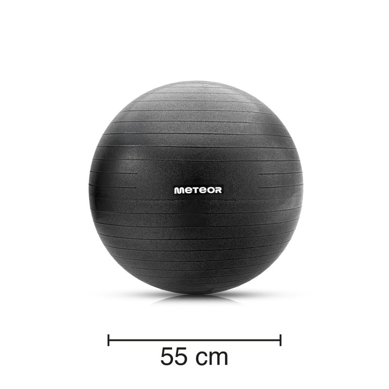 Meteor Fitness 55 cm Black uniw futball labda 17877
