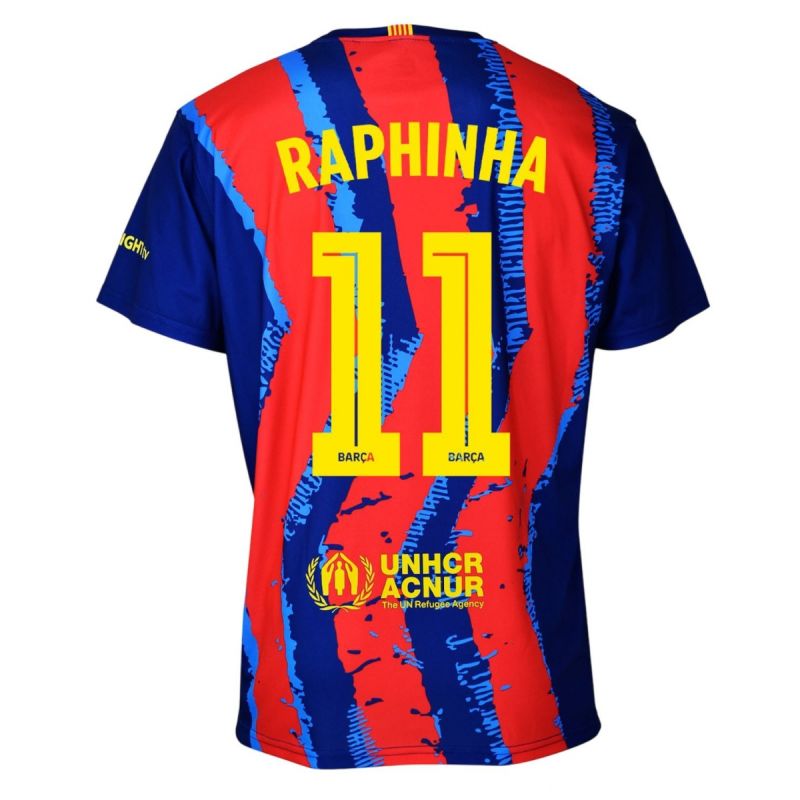 FC Barcelona Raphinha set shirt junior box 2025/26 short