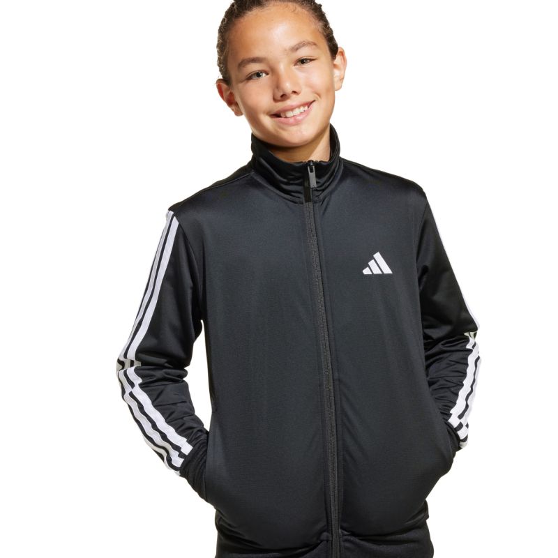 adidas Essentials Climacool Kids 3 Stripes Training Tracksuit 205 Black JD6502 General