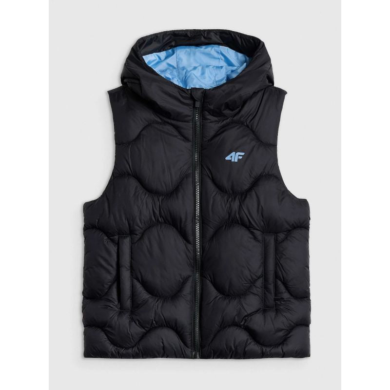 Girls' hooded vest 4F 4FJRSS26TVJAF355-20S vests