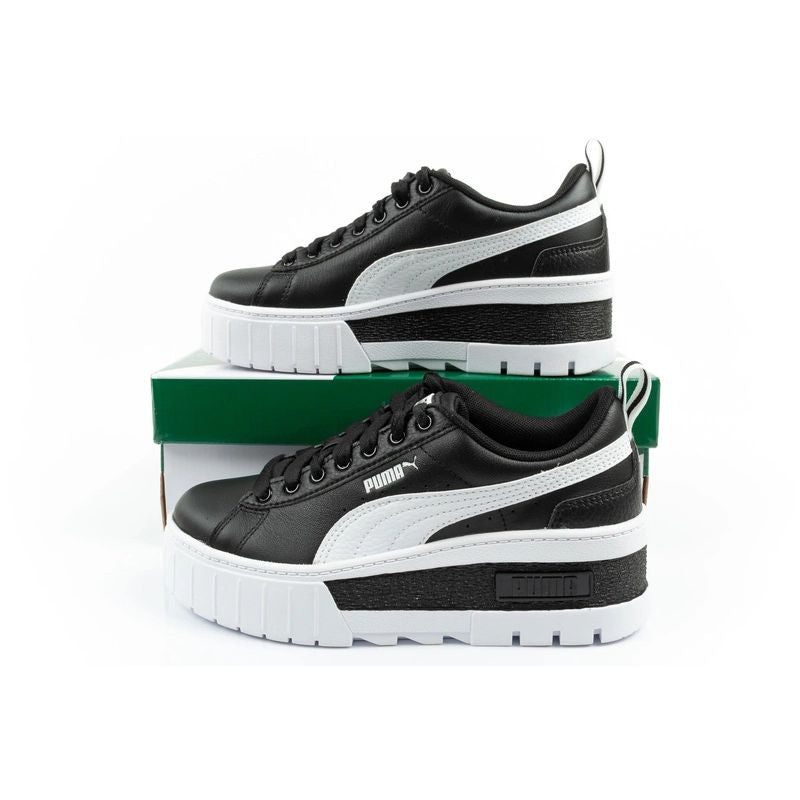 Puma Mayze women's sports shoes Sneakers platform black white fashionable General