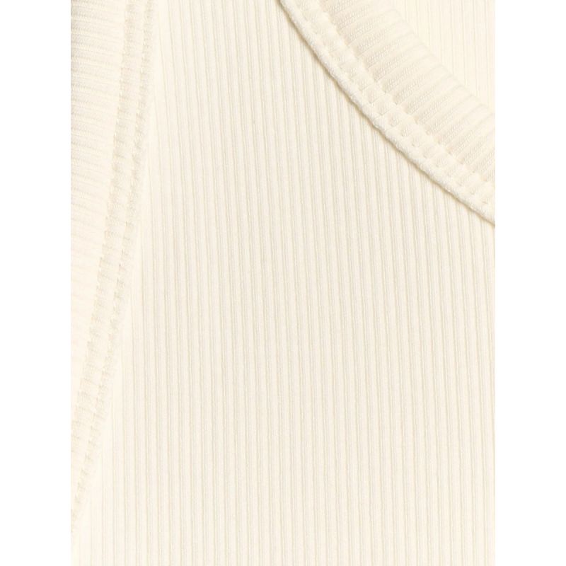 Women's slim ribbed knit top 4F