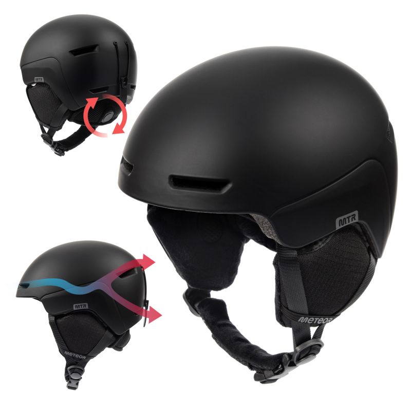 Meteor Avalo M ski helmet 55-58 cm black uniw helmets