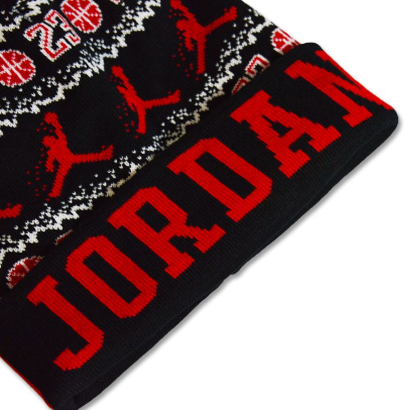 AIR Jordan Peak Unisex Pom-Pom Winter Hat - uniwersalny hats