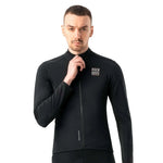 Rockbros ROAD TO SKY windproof insulated cycling jersey L - black l \ czarny pulóver