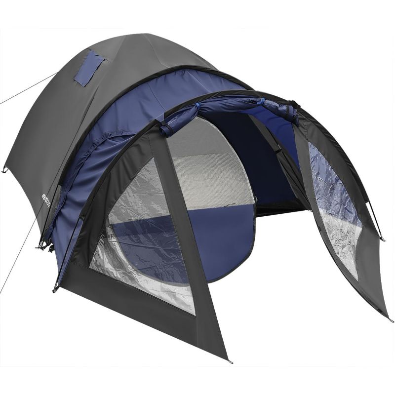 Enero Camp 4-Person Cool Black-Blue Tent kék tents, tourist equipment