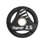 Tiguar PU Olympic plate 2.5 kg fekete kiegészítő TI-WTPU00250