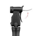 Rockbros TM-1701P 80 PSI Mini Bicycle Pump for Presta and Schrader Valves - Black fekete pumpa 304004-211900