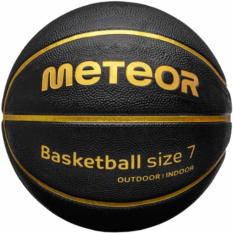 Meteor Cellular Basketball Black and Gold fekete labda