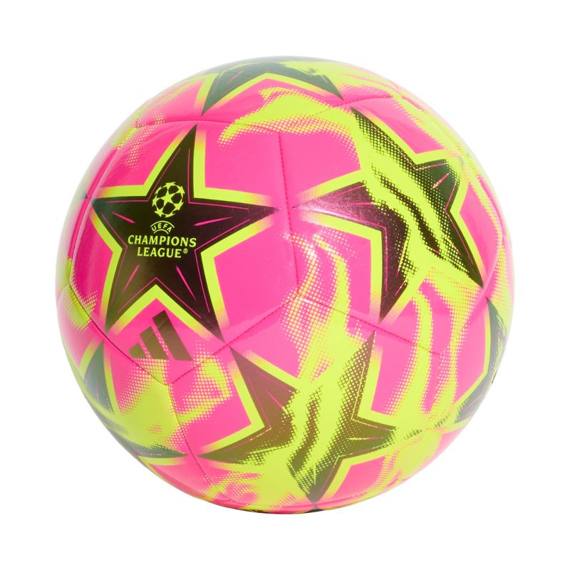 Adidas UCL Club 26/27 League Stage Pink and Yellow sárga futball labda KE9760