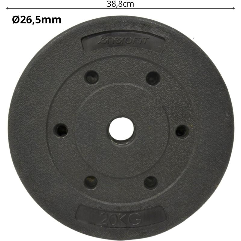 Enero 20 Kg Concrete Weight Plate Fit ø26.5 edzőfelszerelés GSP-1004235